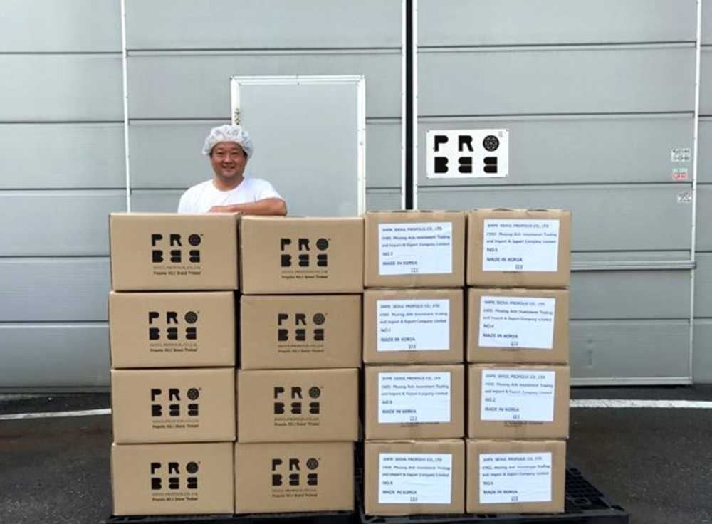 Water-soluble propolis extract has been exported to Turkey and Vietnam